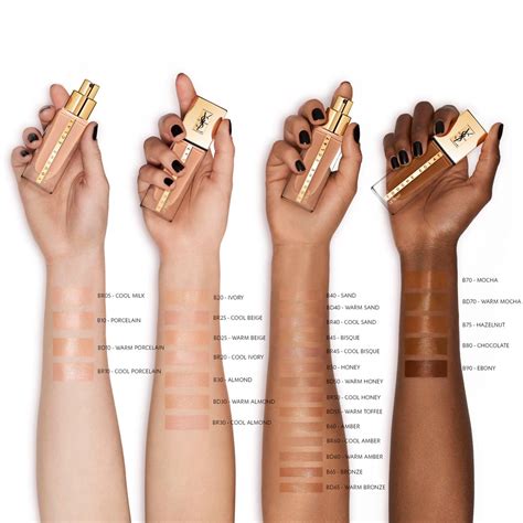 ysl touche éclat foundation shades